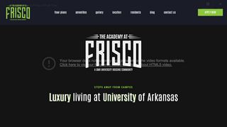 
                            6. Off-Campus Housing UARK | The Academy At Frisco | Home