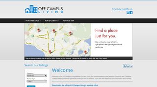 
                            6. Off Campus Living: Welcome