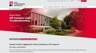 
                            9. Off Campus Login Troubleshooting | Kemp Library | ESU