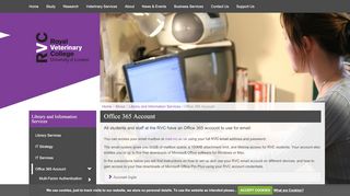 
                            1. Office 365 Account - Royal Veterinary College, RVC