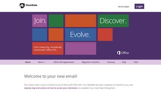 
                            7. Office 365 at Penn State – Information on the project to roll out Office ...