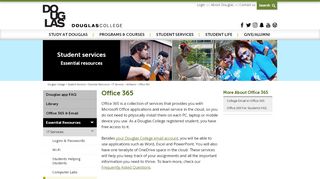 
                            7. Office 365 & College Email for students - Douglas …