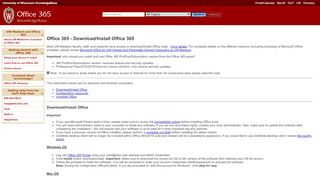 
                            2. Office 365 - Download/Install Office 365 - UW-Madison