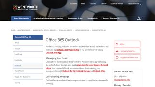 
                            6. Office 365 Email | Wentworth Institute of Technology