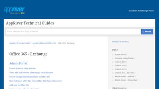 
                            9. Office 365 - Exchange | AppRiver Technical Guides