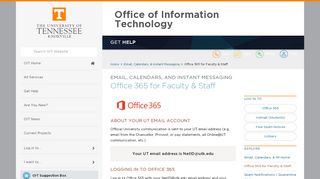 
                            2. Office 365 for Faculty & Staff | Office of Information Technology