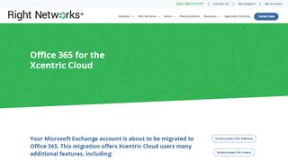 
                            2. Office 365 for the Xcentric Cloud - Right Networks