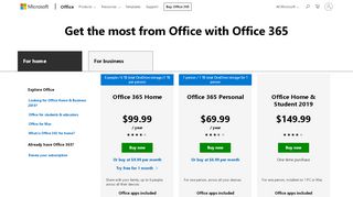 
                            2. Office 365 ? Home, Personal and Business Editions - Microsoft Store