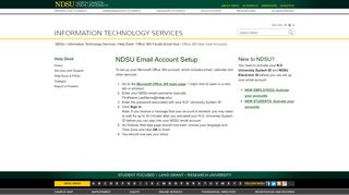 
                            4. Office 365 New User Accounts | Information ... - NDSU