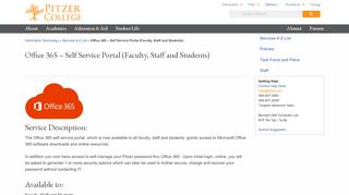 
                            8. Office 365 - Self Service Portal (Faculty, Staff and Students ...