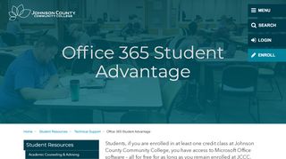 
                            8. Office 365 Student Advantage - Johnson County Community College