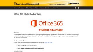 
                            2. Office 365 Student Advantage | UWM Software Asset ...