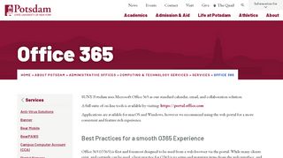 
                            5. Office 365 | SUNY Potsdam
