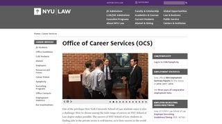 
                            4. Office of Career Services (OCS) | NYU School of Law