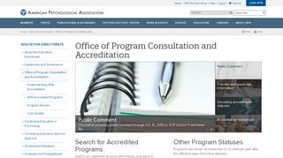 
                            5. Office of Program Consultation and Accreditation