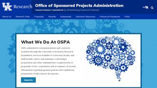 
                            10. Office of Sponsored Projects Administration (OSPA) | University of ...