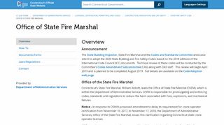 
                            7. Office of State Fire Marshal - CT.gov