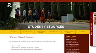 
                            7. Office of Student Accounts | University of the West