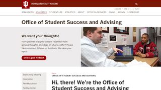 
                            7. Office of Student Success and Advising - Indiana University Kokomo