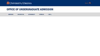 
                            4. Office of Undergraduate Admission, U.Va. - University of Virginia