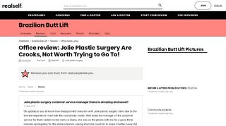 
                            8. Office review: Jolie Plastic Surgery Are Crooks, Not Worth Trying ...