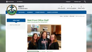 
                            6. Office Staff / Matt Front Office Staff - Forsyth County Schools