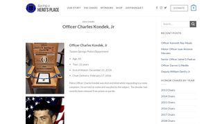 
                            6. Officer Charles Kondek, Jr - Saving a Hero's Place