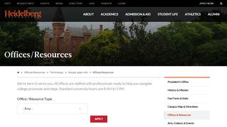 
                            9. Offices/Resources | Heidelberg University