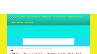 
                            2. Official– KNBS releases Job application Dates And Recruitment ...