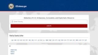 
                            1. Official list of embassies from the U.S. Department of State