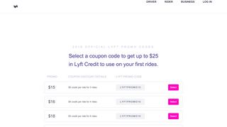 
                            4. Official Lyft Promo Codes - Free $25 OFF Ride Credits | Lyft