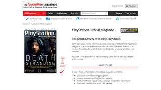 
                            8. Official Playstation Magazine Subscription | My Favourite ...