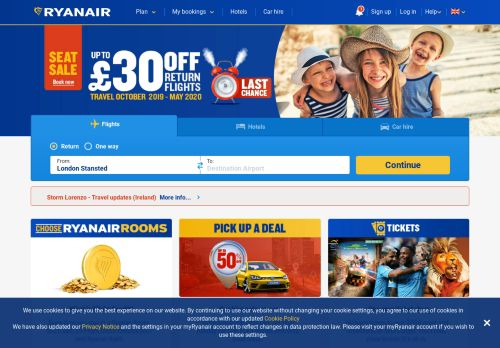 
                            1. Official Ryanair website | Book direct for the lowest ...