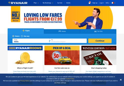 
                            6. Official Ryanair website | Cheap flights | Exclusive deals