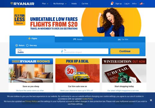
                            3. Official Ryanair website | Cheap flights in Europe | Ryanair