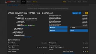 
                            7. Official server #1092 PvP No Ping - g-portal.com - BattleMetrics