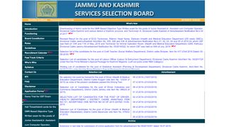 
                            6. Official Website for J&K Services Selection Board