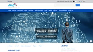 
                            10. Official Website of ERNET India Education & Research Network