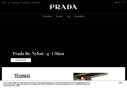 
                            9. OFFICIAL WEBSITE - PRADA