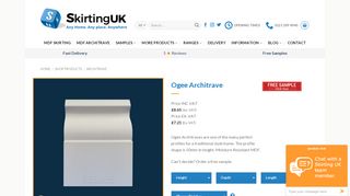 
                            3. Ogee Architrave Lengths | Moisture Resistant MDF | Skirting UK