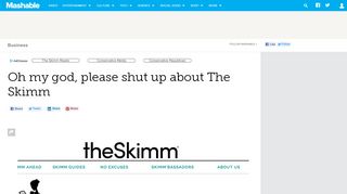 
                            4. Oh my god, please shut up about The Skimm - Mashable