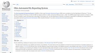 
                            2. Ohio Automated Rx Reporting System - Wikipedia