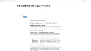
                            10. Ohio Unemployment Weekly Claim Login