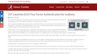 
                            4. OIT Launches DUO Two-Factor Authentication for myBama ...