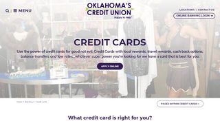 
                            2. Oklahoma's Credit Union Credit Cards | Find the best ...