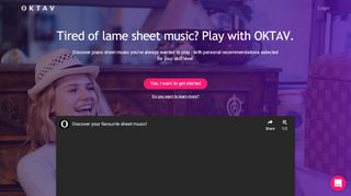 
                            2. OKTAV: Your smart sheet music companion for piano