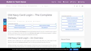 
                            6. Old Navy Card Login - The Complete Details