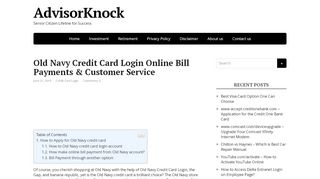 
                            7. old navy Credit Card Login Online Bill Payments …