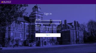 
                            1. Olivet Nazarene University: Sign In