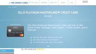 
                            4. Ollo Platinum MasterCard Credit Card Review - Another Card ...